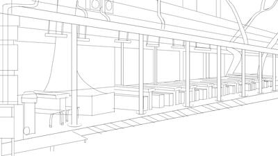 Visual Novel BG - Lineart 1